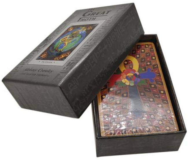 타로카드 위대한 THOTH 점술 타로 카드 Aleister Crowley Luxe 80 예측 카드, 2) standard 사이즈, 1개