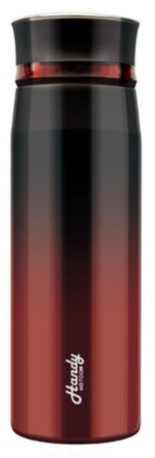 핫콤 보온보냉 핸디 텀블러 440ml 레드, 투톤레드, 1개
