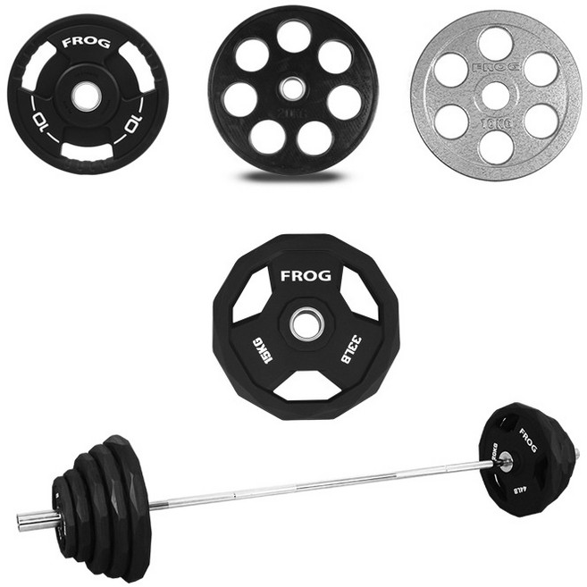 고무 우레탄 중량원판 2.5kg 5kg 10kg 15kg 20kg 바벨원판, 1개