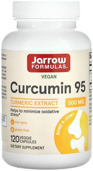 Jarrow Formulas 커큐민 95 강황 추출물 500mg 베지 캡슐 120정, 1개 - 쿠팡