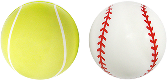 해피아이 말랑 말랑 스펀지공 스펀지 야구공 스폰지공 유아 소프트볼, 2개입, 1세트