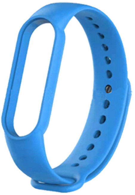 스토리링크 샤오미 Mi Band 5 6 7 스트랩 액정 보호필름, 미밴드5/6/7 실리콘 스트랩_블루, 1개