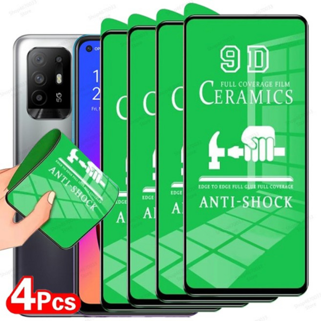 4PCS HD 세라믹 필름 OPPO A96 A95 A94 A93 A92 A91 A76 A74 A73 A54 A53 A33 화면 보호기 A31 A17 A16K A1, 01 4 Pieces, 18 For OPPO A93