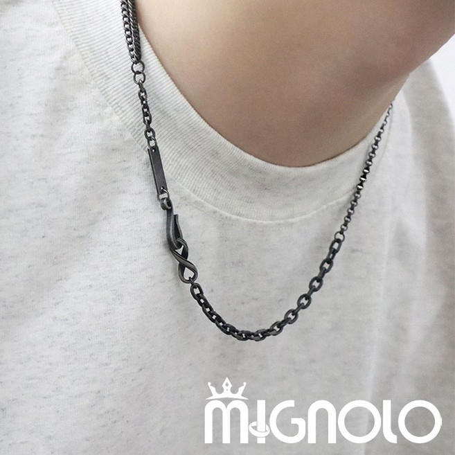 MIGNOLO 鍊 鈦鋼項鍊 百搭 粗項鍊 嘻哈項鍊 316L醫療鋼