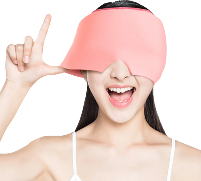 그로업 얼굴붓기제거 성형붓기 열감 냉찜질팩 아이마스크 아이스팩, 양면 블랙, 1개