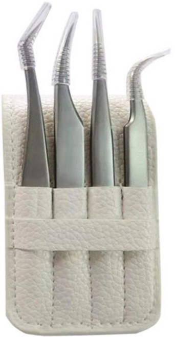 테네져 고급 정밀 족집게 4종 세트, 혼합색상, 1세트