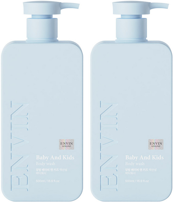 앙방 베이비 앤 키즈 약산성 바디워시, 500ml, 2개
