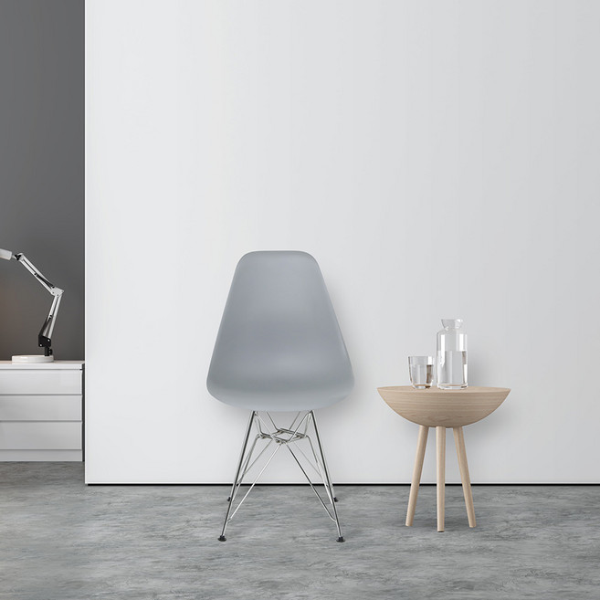 미드센추리 모던 화이트 원형 거실 식탁 테이블 3종 (1/2/3인용/의자선택), 16. (의자) 패리스 그레이 1개