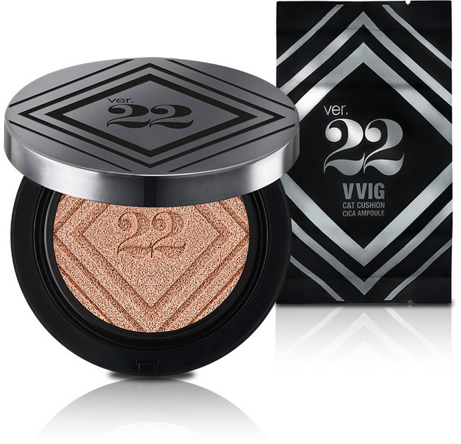 조성아22 씨앤티 시카 앰플 대왕쿠션 파운데이션 SPF50+ PA++++ 25g + 리필 25g, 1호라이트베이지, 1개