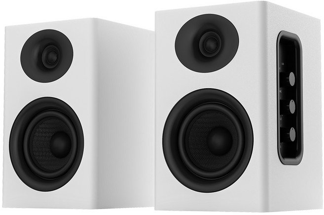 SAUNGYU 모니터스피커 북쉘프 액티브 80W 2채널 USB DAC/옵티컬/RCA/블루투스 입력 지원 PC 컴퓨터스피커, 블랙, BK4020A