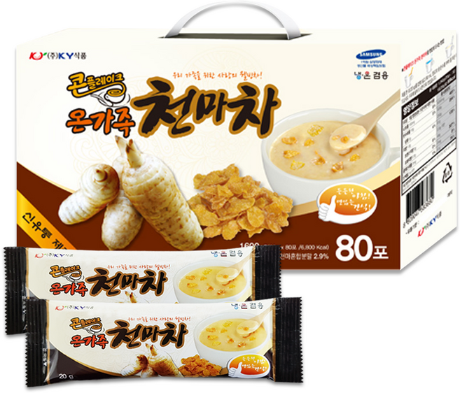 KY 콘플레이크 온가족 천마차, 20g, 80개입, 1개