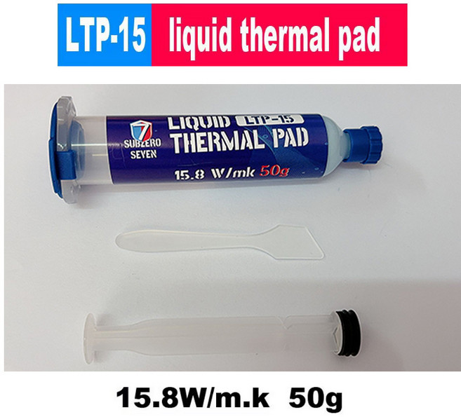 써멀구리스 LTP-15 15.8W 액체 열 패드 10g 20g 30g 50g 100g 스마트 폰 CPU GPU IC 노트북 PS5 용 그리스를 사용하기 쉽습니다., [01] 50g