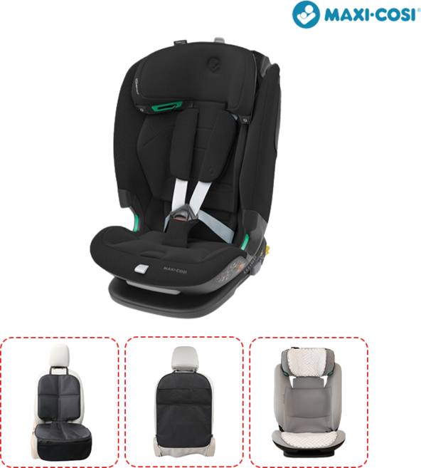 맥시코시 타이탄 프로 아이사이즈 3종 선물 I-Size 토들러 주니어 카시트 12세까지 확장형, 타이탄프로 아이사이즈(어센틱블랙)3종선물