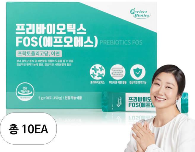 비타민마을 퍼펙트바이오틱스 프리바이오틱스 FOS, 450g, 10개
