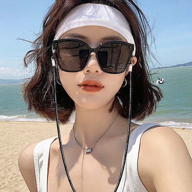 seoul show首爾秀 牛皮繩兩用口罩掛繩鏈 時尚眼鏡防丟鍊 適用於墨鏡、平光眼鏡、老花眼鏡、近視眼鏡