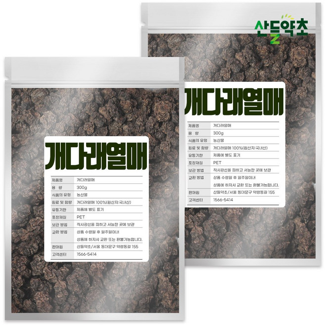 국내산 개다래열매 300g 충령 목천료, 2개