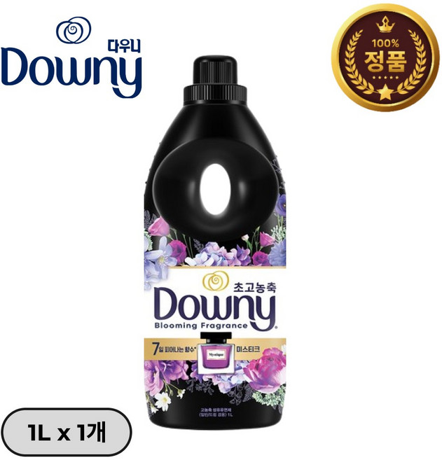 [다우니 초고농축] 섬유유연제 향수 컬렉션 미스티크 본품, 1L, 1개