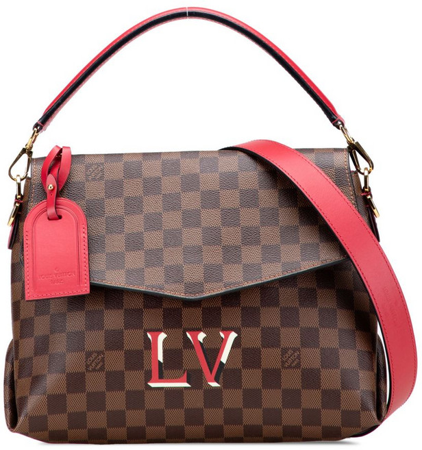 루이 비통 중고 2019 다미에 에벤 보부르 MM 사첼 백