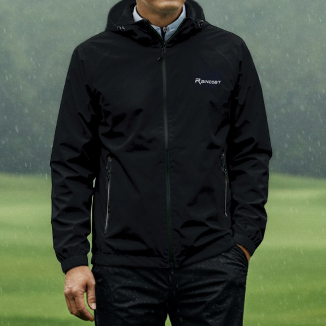 곽씨네슈퍼 남자 골프 비옷 세트 우비 우의 상하의, 블랙, 1세트