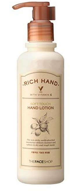 더페이스샵 리치핸드 V 소프트 터치 핸드로션, 200ml, 1개