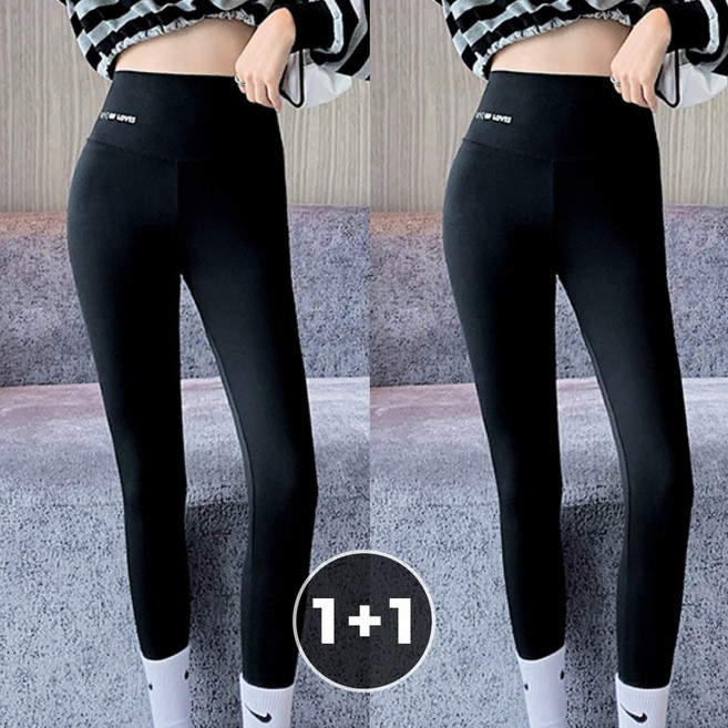 라온투유 데일리 9부 여성 레깅스 2장 세트