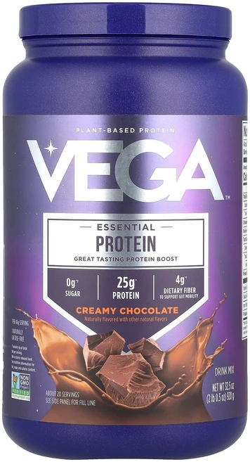 Vega Essential Plant-Based Protein Creamy Chocolate 2 lb 0.5 oz 920 g, 1개 - 쿠팡