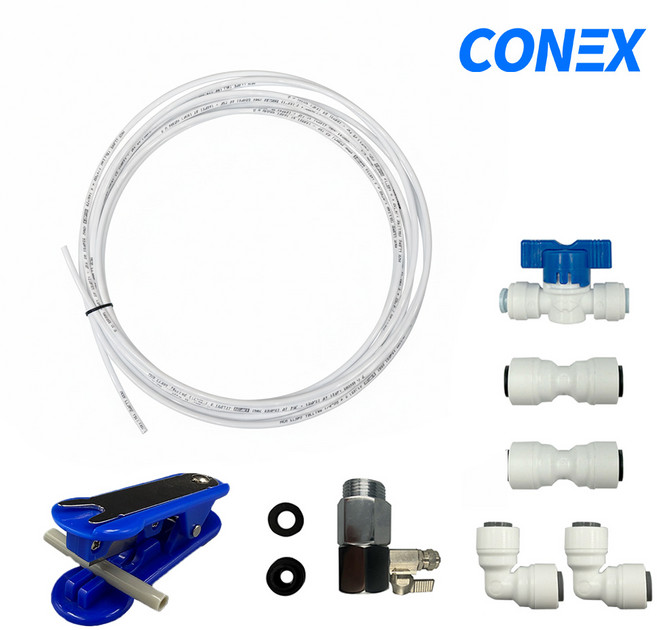정수기 설치세트 5m 자가설치용 호스세트 호스 피팅 어댑터 중형 포함, 1개, 정수기설치세트5m 중