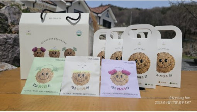 첫순 산야초칩 3종 7팩 [원산지:국산(전라북도 순창군)]