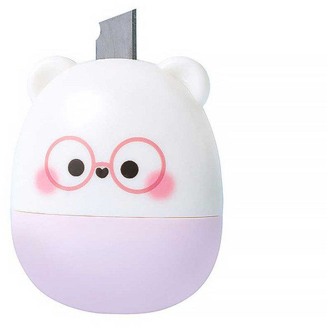 미즈코스 아기곰 개인정보 보호 유출 방지 스탬프 택배 송장 지우개, 핑크, 핑크