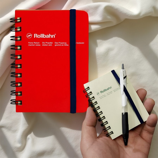 일본 델포닉스 롤반 A7 10x8 메모 미니 다이어리 뜯어지는 수첩, 로즈