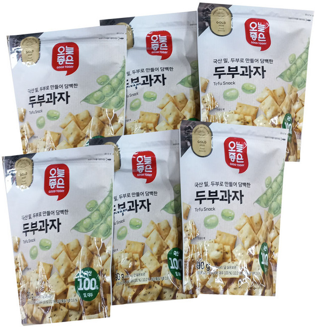 오늘좋은 두부과자, 6개, 90g