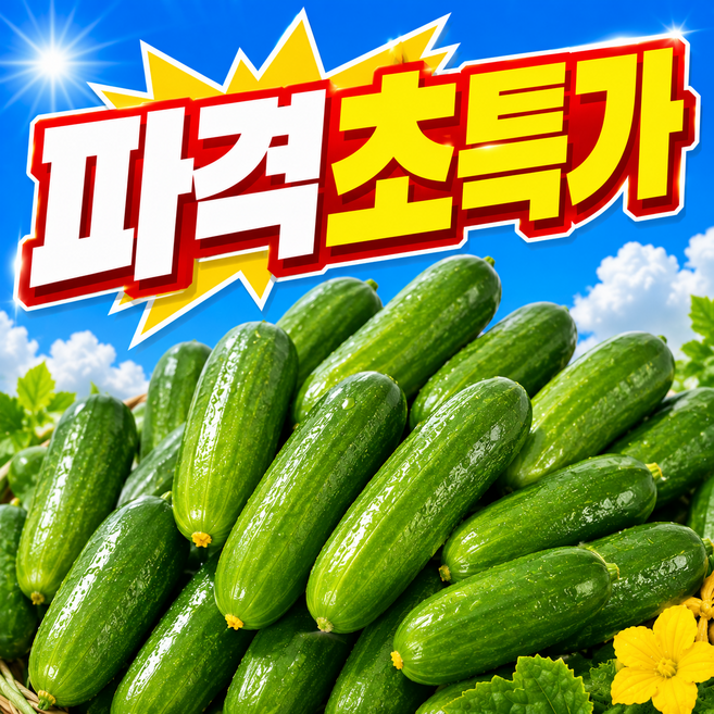 [100박스파격초특가] 재구매율1위 시원아삭한 국산 미니오이, 1세트, 1kg