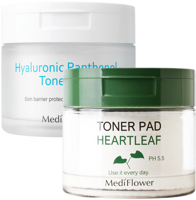 메디플라워 어성초 토너 패드+히알루로닉 판테놀 토너 패드, 1개