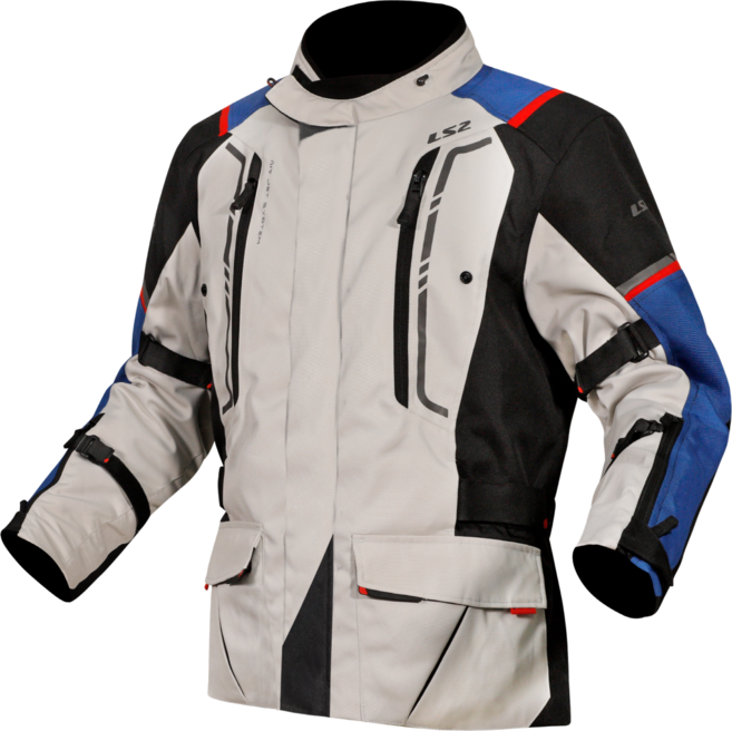 NARVIK MAN JACKET BLUE BLACK GREY RED, XL