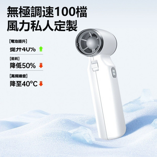 便攜無線吹塵器 電腦主機殼鍵盤清潔 100級風力調節【尊貴白】智能数顯, 1個, 100棤風力調節【尊貴白】智能数顯