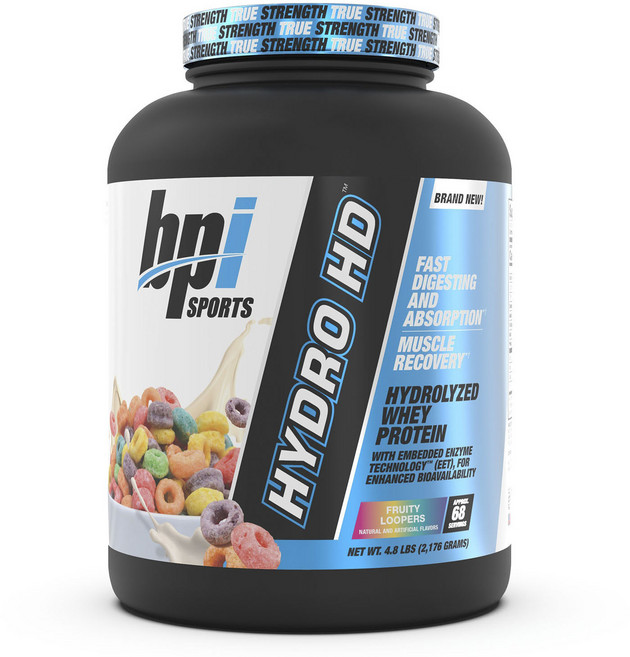 Bpi HYDRO HD水解乳清蛋白粉 水果麥片口味, 1個, 2.176kg