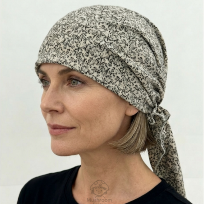 버섯언니 H56 통기성 새치커버 사계절 밴딩 비니 두건 위생모자