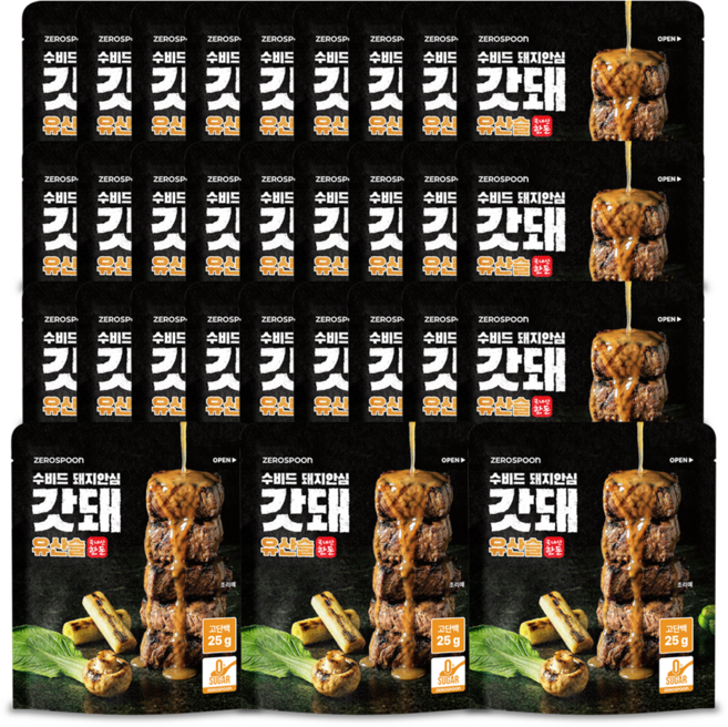 갓돼 무설탕 직화 수비드 돼지안심 유산슬, 30개, 130g