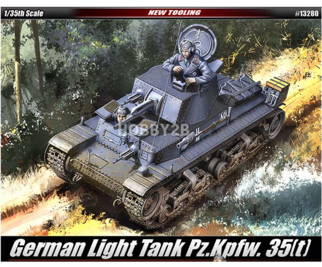 AC13280/ 1/35 독일 육군 35(t) 경전차 German Light Tank PZ.KPFW.35(t) 탱크 프라모델 조립.., 1개