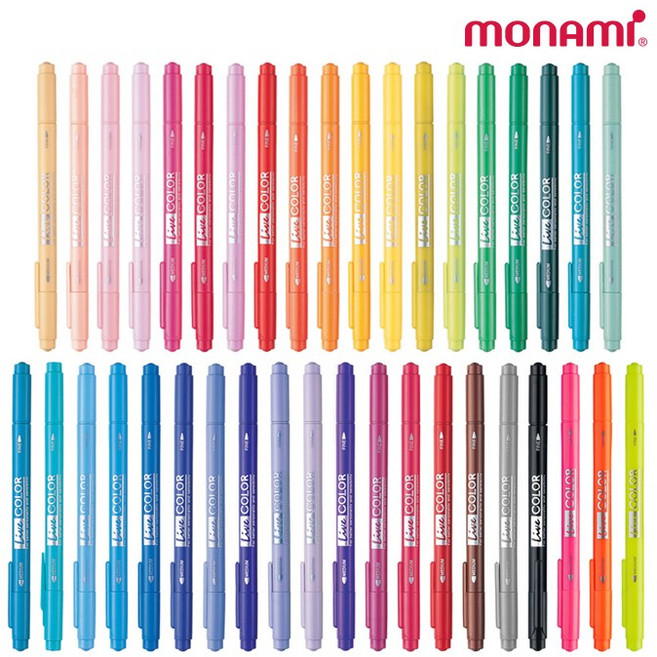 모나미 라이브칼라 39색 낱개 수성펜 사인펜, 라이트블루