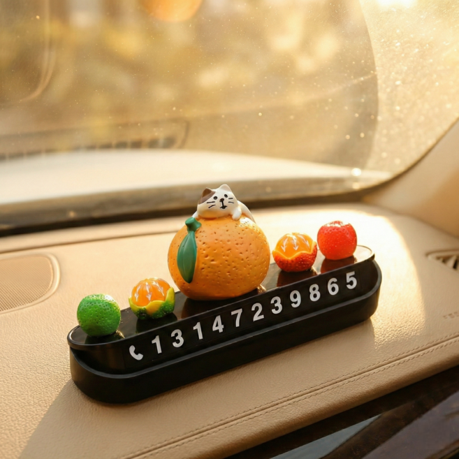 무라임 차량용 주차번호판, 1개, 블랙