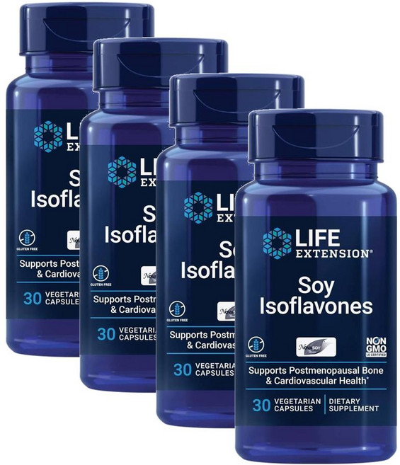 라이프 익스텐션 대두 이소플라본 캡슐 Life Extension Soy Isoflavones, 30정, 4개