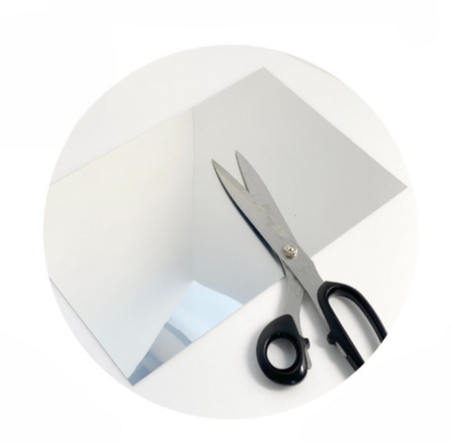 태스 _ 안전한 만들기 재료 거울지 A4 _ 원하는 모양으로 잘라쓰는 거울시트 거울필름지 안전거울지 아크릴거울, 1개