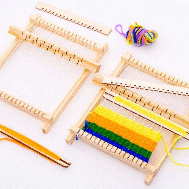 DIY 수공예 위빙틀 직조기 양말목 공예 티받침 만들기, 1개