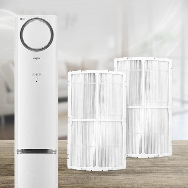 LG 엘지 휘센 G2 스탠드 에어컨 집진 필터 세트 2EA 손연재 스페셜 호환, 1개, 초미세 먼지필터 2P (틀포함)