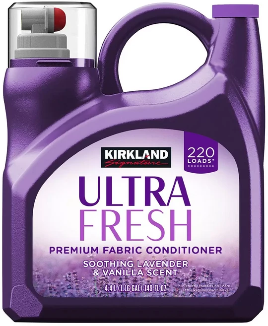 Kirkland Signature 科克蘭 Ultra Fresh 濃縮柔軟精 - 薰衣草香草香, 1個, 4.4L