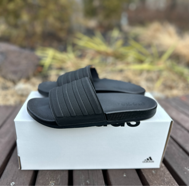 아디다스 아딜렛 컴포트 남녀공용 학생 슬리퍼 캐주얼 사무실 경량 실내화