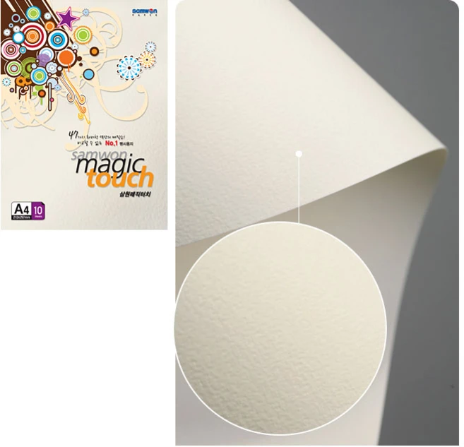 삼원특수지 매직터치 복사용지 M03 연미색 180g, 100매, A4 - 쿠팡