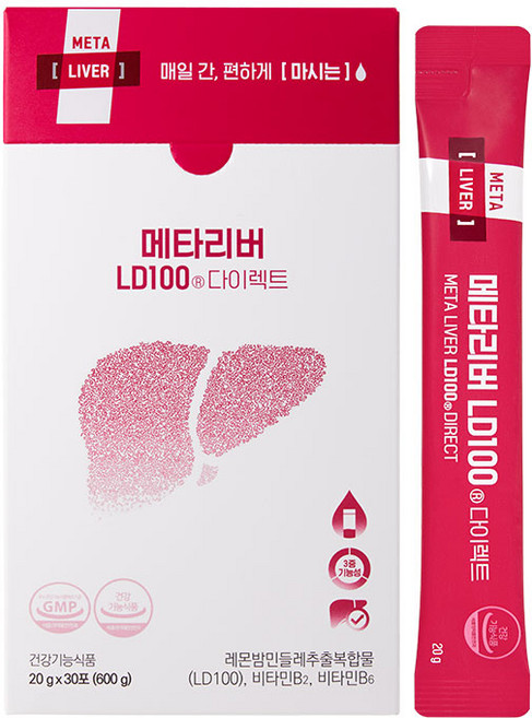 메타리버 LD100 레몬밤단델리온 액상 간건강 지방간영양제, 1박스, 30회분