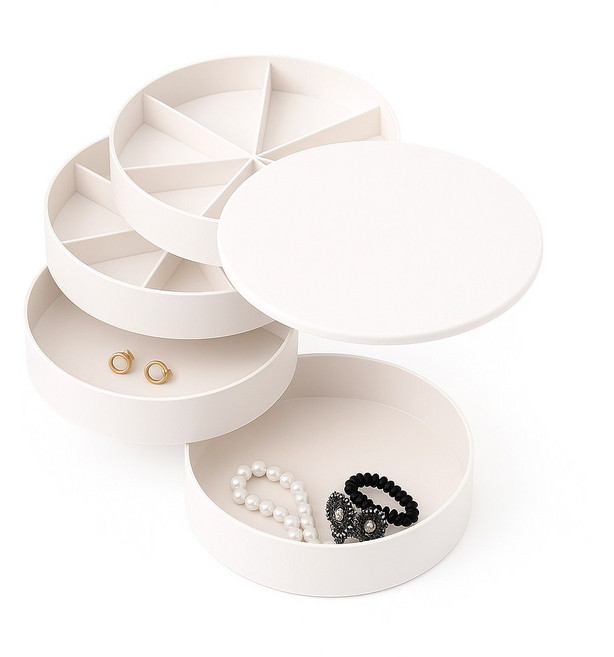 청다음 쥬얼리룸v.2 트렌디한 악세사리 보관함, 1개, 심플 화이트